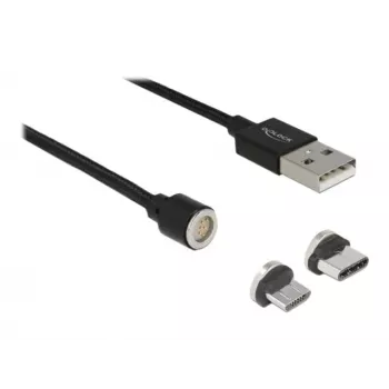USB-kaabel DeLOCK 85723 USB 2.0 1,1 m USB A USB-C/Mikro-USB-B must
