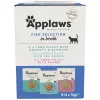 Märg kassitoit Applaws Fish selection multipack puljongis 12 x 70 g, täiskasvanud, 83% niiskust, kotikesed