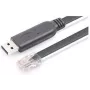 Konsoolikaabel - USB A - RJ45 - Must