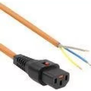 ACT toitejuhe C13 IEC Lock - lahtine ots oranž 3 m, PC967