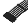 ATX-pikenduskaabel SILVERSTONE SST-PP07E-MBBW 30 cm must/valge