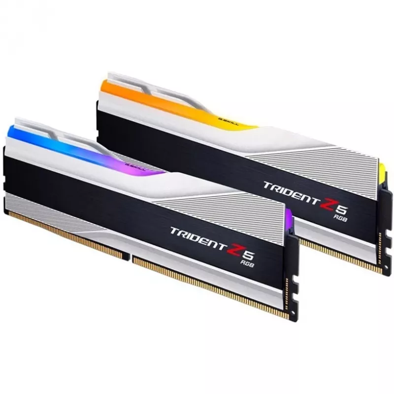 DIMM 32 GB DDR5-6800 (2x 16 GB) Dual-Kit, Arbeitsspeicher silber, F5-6800J3445G16GX2-TZ5RS, Trident Z5 RGB, INTEL XMP