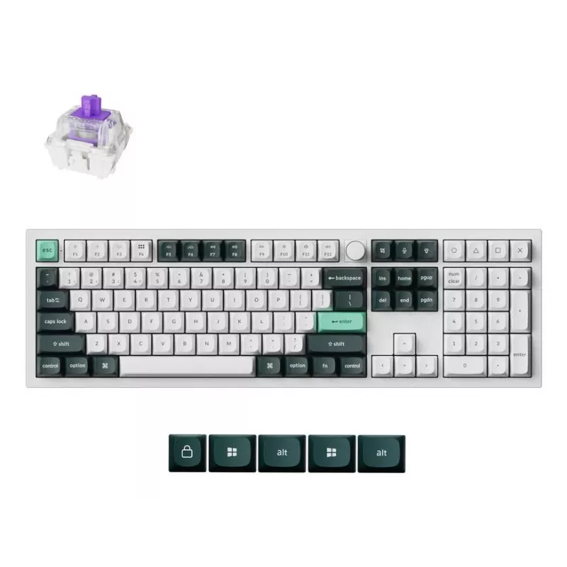 Mehaaniline klaviatuur Keychron Q6 HE QMK Gateron Double‑Rail magnetstabilisaatoritega