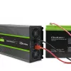 Qoltec 51923 puhta siinuslaine inverter Monolith | 3000W | 6000W | 24V kuni 230V | LCD