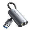 USB Gigabit Etherneti adapter Vention CEZ — juhtmega USB hostiliides, 1000 Mbit/s, hall