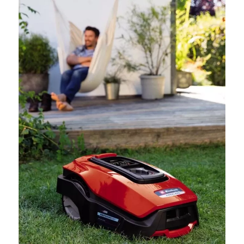 Robotic lawn mower EINHELL FREELEXO 600 BT — 18 cm cutting width, 2–6 cm height, 600 m², 18 V Li-Ion