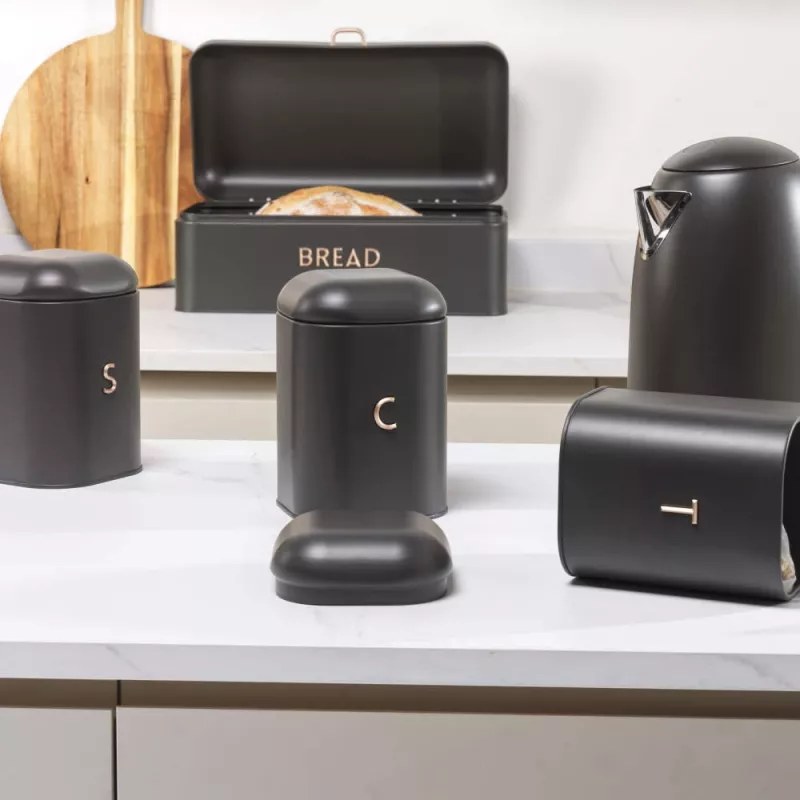 Tööpinna konteinerikomplekt Salter BW13731EU7 4-osaline Charcoal – köögitööpinna konteinerikomplekt