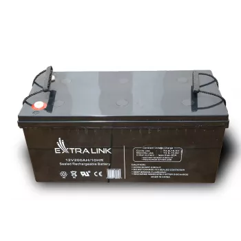 Extralink Accumulator AGM 12V 200Ah suletud pliiaku (VRLA), 12 V, 200 Ah, hooldusvaba
