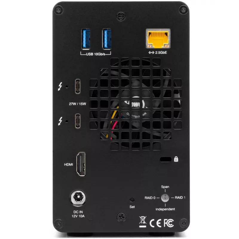 OWC Gemini Dual drive TB3 riistvaraline RAID-salvestus- ja dokkimiskorpus – Thunderbolt 3 – Thunderbolt
