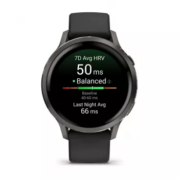 Garmin Venu 4 3,05 cm (1,2) AMOLED 41 mm Digitaalne 390 x 390 pikslit Puuteekraan Must Wi-Fi GPS (satelliit)