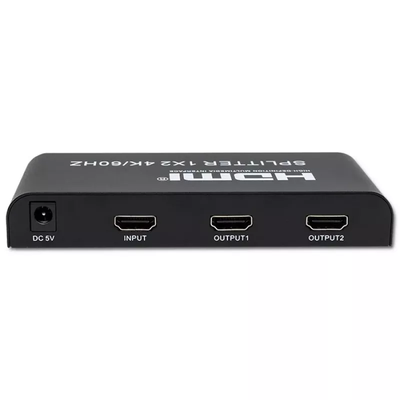 Qoltec 51797 Aktiivne HDMI jaotur 2 x HDMI 4K x 2K | 6Gb/s | 60Hz