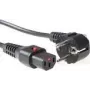 ACT toitejuhe CEE 7/7 isane (nurgaga) - C13 IEC Lock must 1 m, EL249S