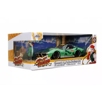 Car Jada Toys Street Fighter 1969 Chevrolet 1:24 Metallist Roheline