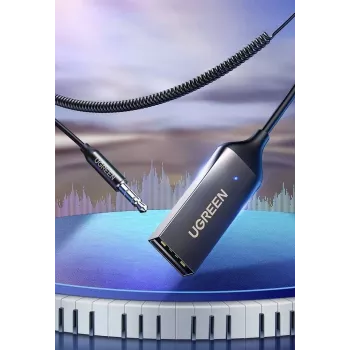 Audio receiver UGREEN CM309 Bluetooth 5.0 USB with 3.5 mm AUX jack, must, 20–20000 Hz