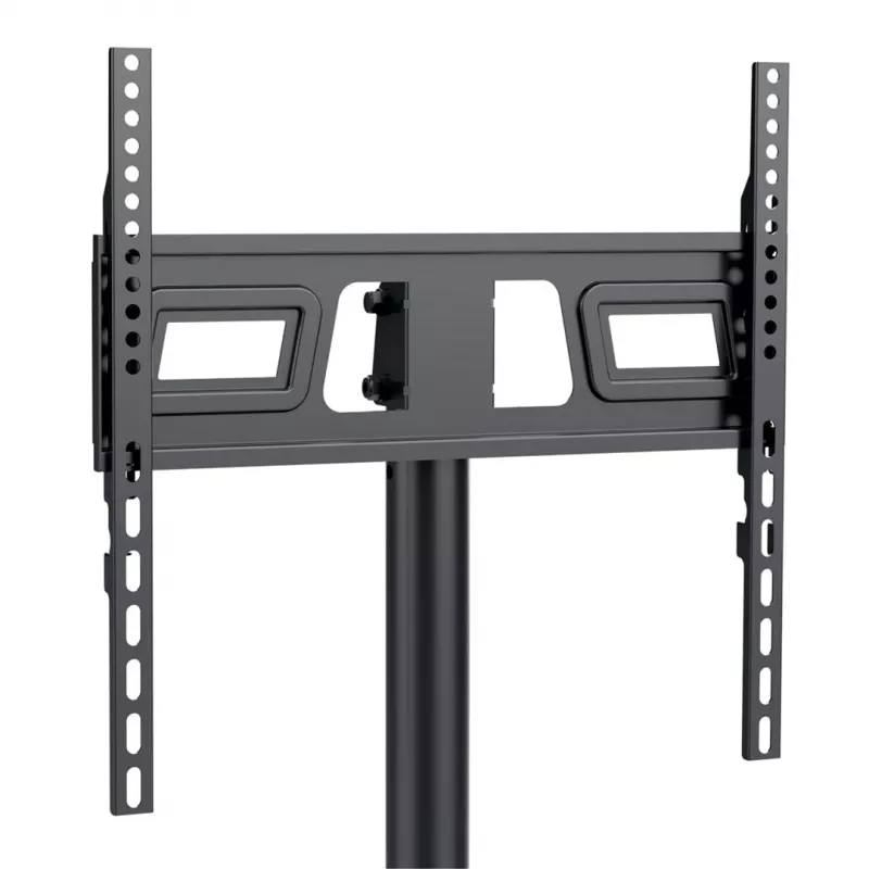 TV-käru MACLEAN MC-949 32–55-tollistele teleritele, VESA 75×75–400×400 mm, max koormus 25 kg, kõrgus 147–155 cm, hoiuriiul, must