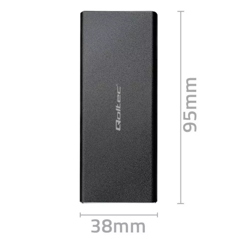 M.2 SATA SSD ümbris QOLTEC 51854 USB 3.0 tööriistavaba