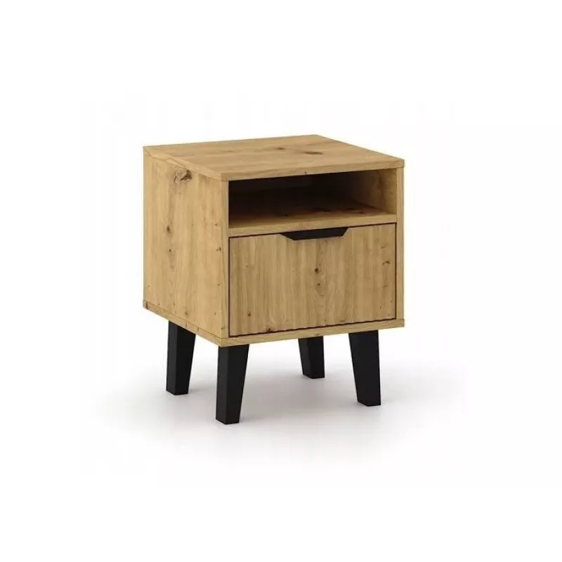SCANDI 1S õhuke tamm ARTISAN Öökapp