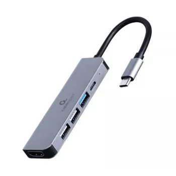 Gembird A-CM-COMBO5-03 USB Type-C 5-in-1 mitme pordi adapter (Hub + HDMI + PD)