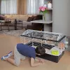 Puur FERPLAST Casita 100 küülikutele ja merisigadele, Metall/Plast, 960×570×560 mm, Taupe/Valge