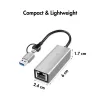 USB-A/-C to 2,5G Ethernet adapter, hall