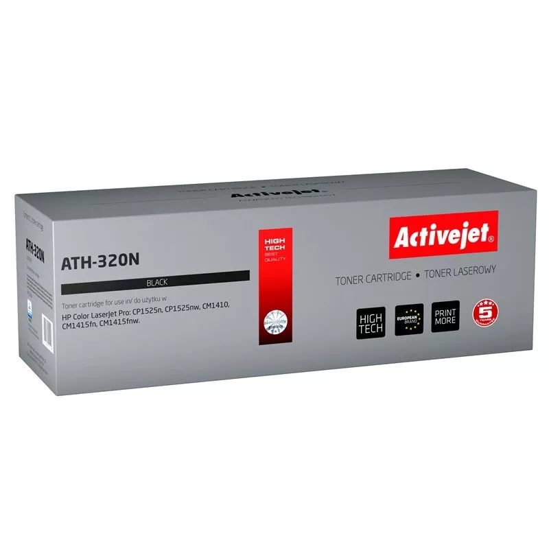 Activejet ATH-320N tooner (asendus HP 128A CE320A jaoks; Supreme; 2000 lehekülge; must)