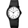 Analoogkell CASIO MQ-24-7BLLGF — kvartsmehhanism, must vaigukorpus ja -rihm, veekindel