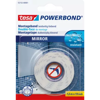Kinnitusteip Tesa Powerbond MIRROR 1,5 m 19 mm