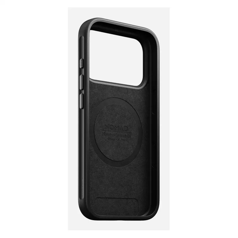 Mobiiltelefoni ümbris Nomad Modern Leather ümbris iPhone 17 Pro'le, nahk + TPU + PC, sobib 16 cm (6.3 tolli) ekraanile, Bordeaux