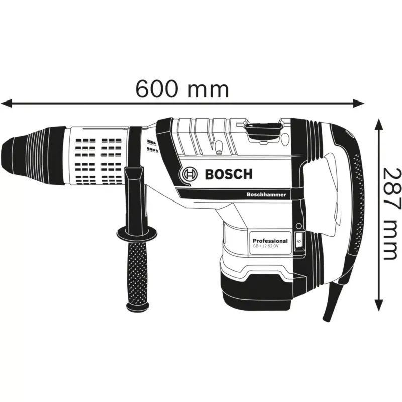 Bosch GBH 12-52 DV Professional 1700 W 220 p/min SDS Max