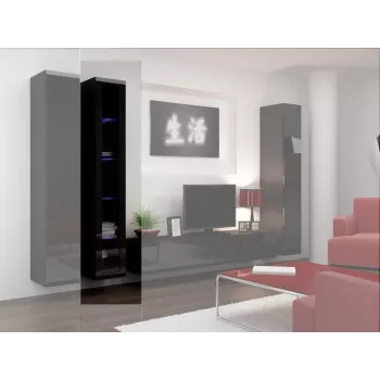 Cama Vitriinkapp VIGO '180' 180/40/30 must/must läikiv