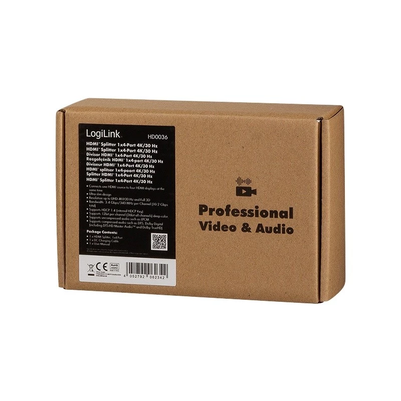 HDMI-jaotur 1x4-porti, 4K/30Hz
