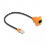 DeLOCK võrgukaabel 90804 0,3 m Cat5e U/UTP RJ-45 Must Oranž
