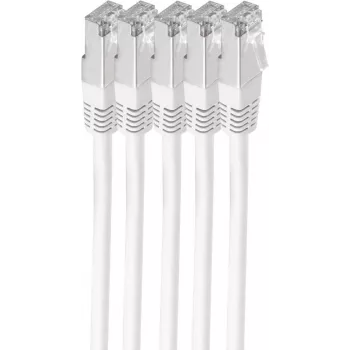 shiverpeaks BS75711-H0.25W-SET5 võrgukaabel valge 0,25 m Cat6 S/FTP (S-STP) (BS75711-H0.25W-SET5)