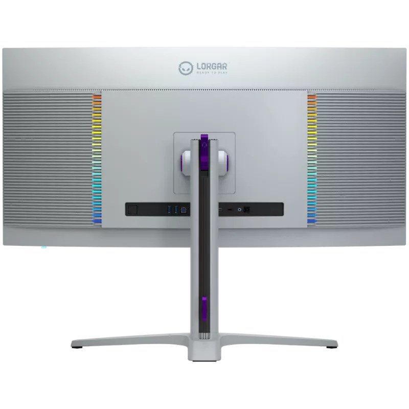 LORGAR 34MP1, UWQHD MiniLED mängumonitor Pro, 34'' (3440*1440) VA kumer monitor, must/piimhall