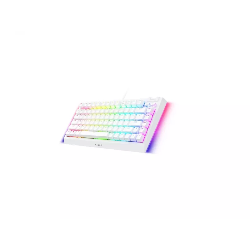 Mehaaniline mänguriklaviatuur Razer MustWidow V4 75% USB QWERTY USA inglise valge