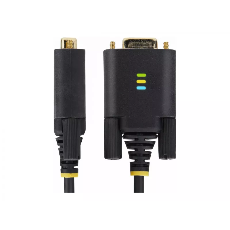 StarTech.com 13 ft (4 m) 2-pordiline USB jadaväratiga adapterkaabel, vahetatavad DB9 kruvid/mutrid, COM-i säilitamine, USB-A DB9 RS232-le, FTDI, 4. taseme ESD kaitse, Windows/macOS/ChromeOS/Linux – töökindel TPE konstruktsioon
