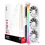 Graafikakaart XFX Radeon RX 9070 XT — 16 GB GDDR6, 256-bit, PCIe x16, 3 ventilaatorit, valge, 360 mm