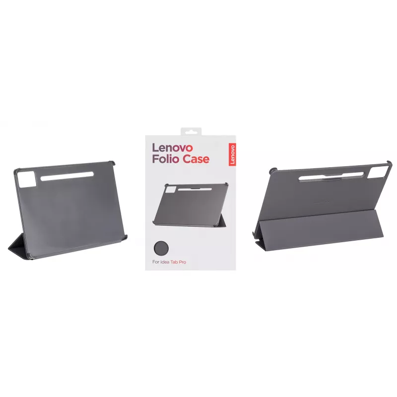 Tahvelarvuti raamatuümbrise Lenovo ZG38C05980 — sobib 12,7 tolli (32,3 cm), hall, polükarbonaat/TPU