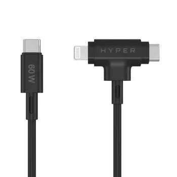 HYPER HyperJuice USB-kaabel USB 2.0 1.5 m USB C USB C/Lightning must