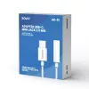 USB Type 3.1 C (M) – Jack 3.5mm (F) Audio adapter Valge SAVIO AK-51