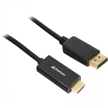 Sharkoon SHA Displayport 1.2 to HDMI 4K bk 3.0m ACTIVE 4Kx2K 60hz