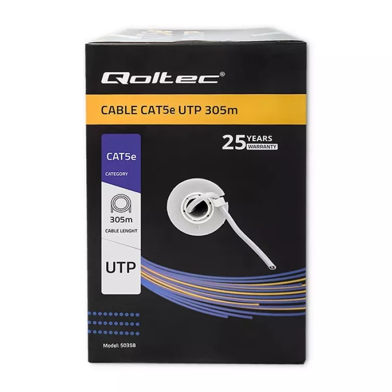 Qoltec Patchcord UTP kaabel CAT5E, 305m