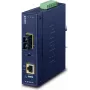 PLANET IP30 tööstuslik 10/100/1000BAS võrgumeediakonverter 1000 Mbit/s sinine (IGTP-802TS)