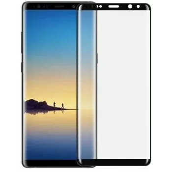 Karastatud klaasist ekraanikaitse Devia Samsung Galaxy Note8 jaoks — 3D-kumer, must