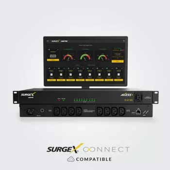 Toitejaotusseade SurgeX Access 10Amp 9× IEC C13 pistikupesaga