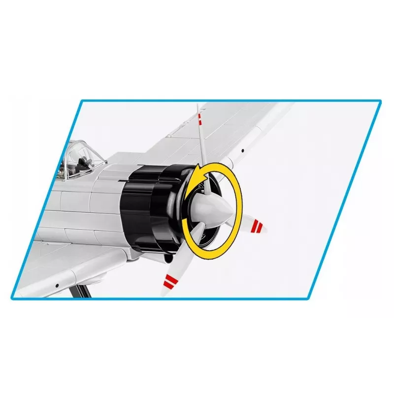 Ehituskomplekt Cobi Mitsubishi A6M2 “Zero-Sen” — 347 tk, soovitatav vanus 3+
