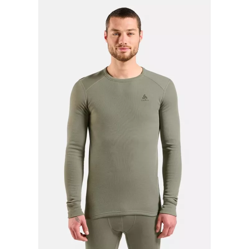 ODLO BL TOP crew neck l/s ACTIVE WARM pikavarrukaga termopesu, suurus M, hall