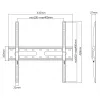TV seinakinnitus SBOX PLB-2544F-2 32–70-tollistele teleritele, kuni 45 kg, VESA 400x400