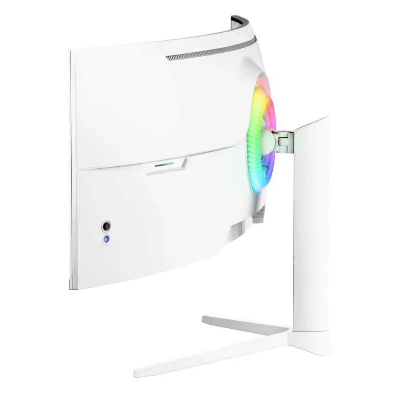 Kumer monitor Arozzi Nova 49 tolli (124,5 cm) Dual QHD 5120×1440 LED VA, 32:9, 4 ms, USB-jaotur, kõlarid, valge