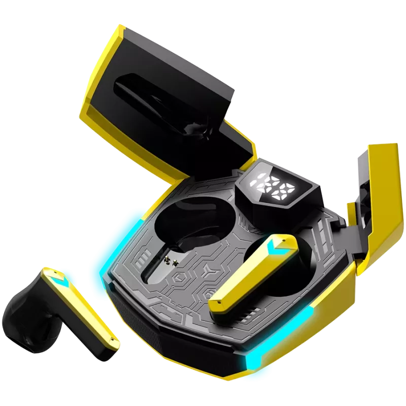 Canyon GTWS-2 Kõrvaklapid Juhtmeta Ear Hook Mängude USB Type-C Laadimisdokk Kollane (CND-GTWS2Y)